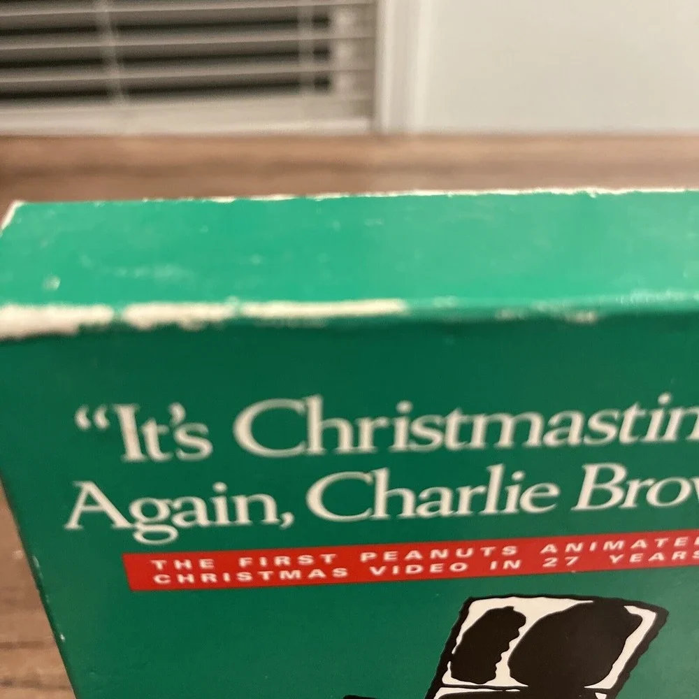 ~IT'S CHRISTMASTIME AGAIN CHARLIE BROWN~XMAS VHS~PEANUTS~SNOOPY